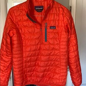 Patagonia Down Sweater 1/4zip bright red